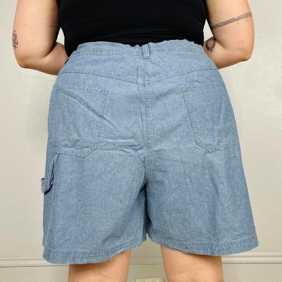 Vintage Y2K‎ Chambray shorts - Picture 4 of 4